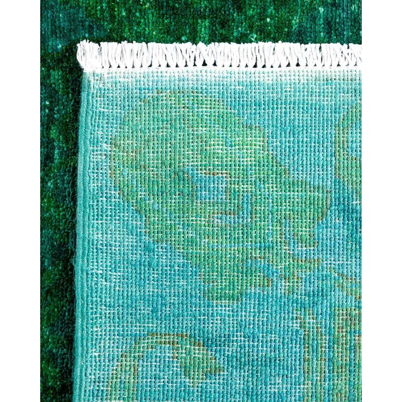 Contemporary Overdyed Wool Hand Knotted Area Rug - 3' 1" x 5' 3"