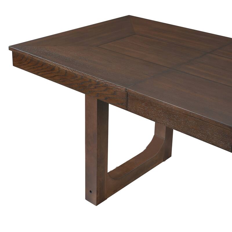 5/7-Piece Set, 60-78" Extendable Dining Table with Upholstered Chairs