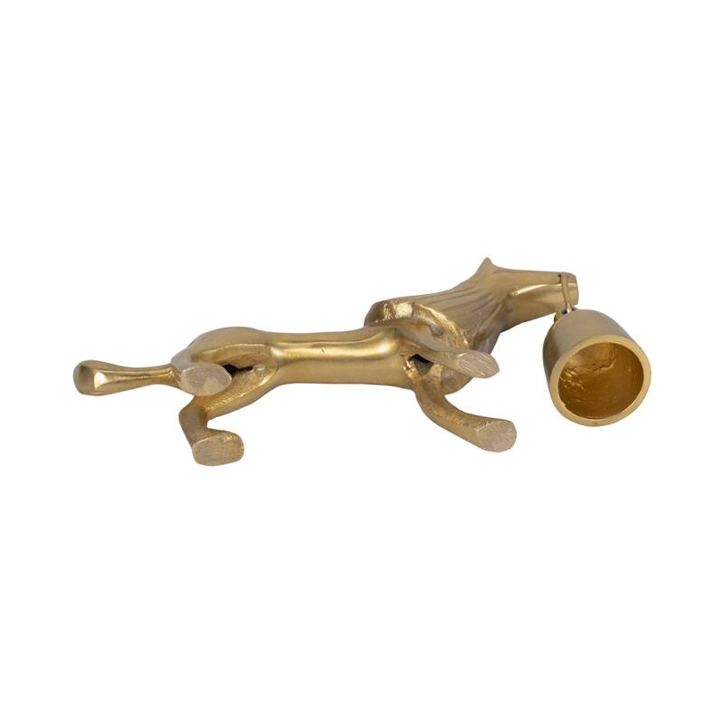 Sagebrook Home Elegant Gold Lion Candle Snuffer, 9-Inch Aluminum, Unique Indoor Home Decor Accessory - 9" x 2" x 5"
