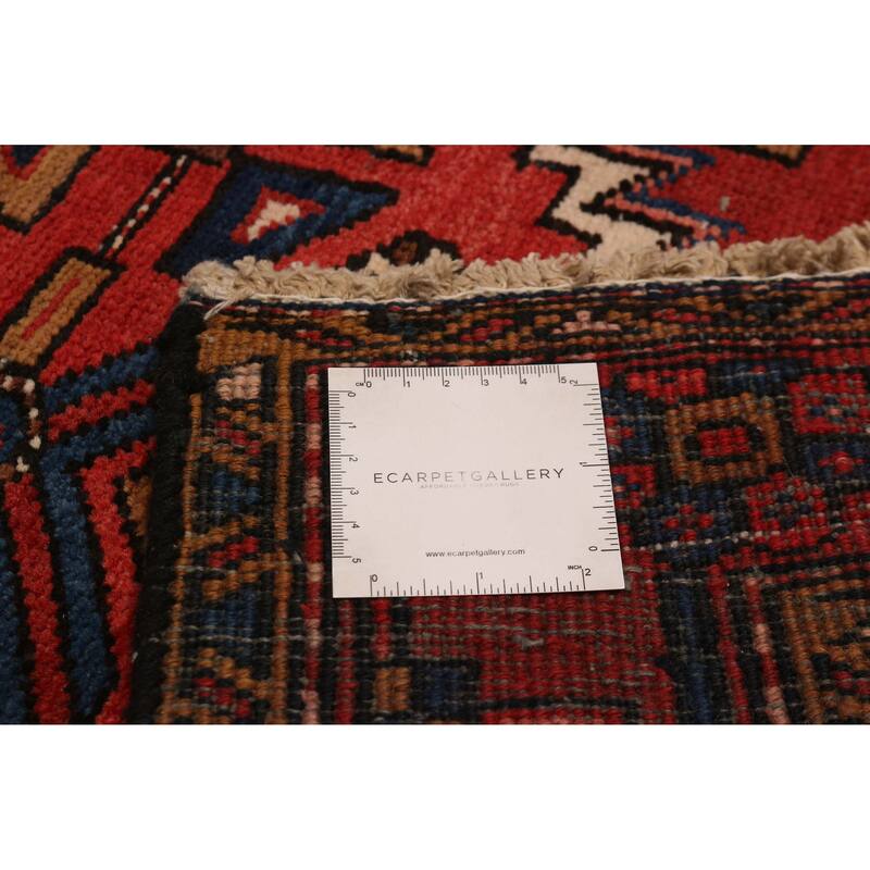 ECARPETGALLERY Hand-knotted Sarabi Red Wool Rug - 3'7 x 11'2