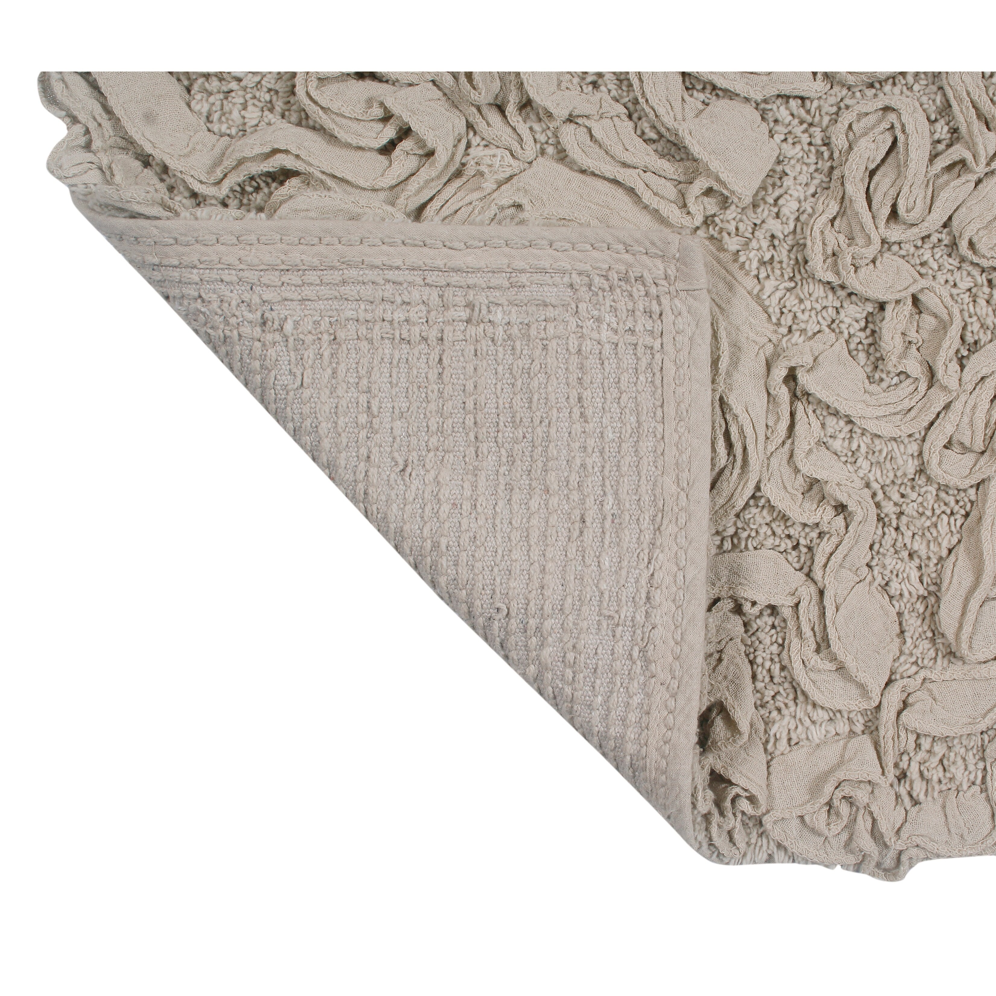 Bell Flower Cotton Non-Slip Bath Mat Soft Absorbent Bathroom Rug-image