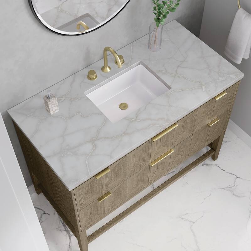 James Martin Vanities D100-V48-FVSL Emmeline 48" Free Standing Single