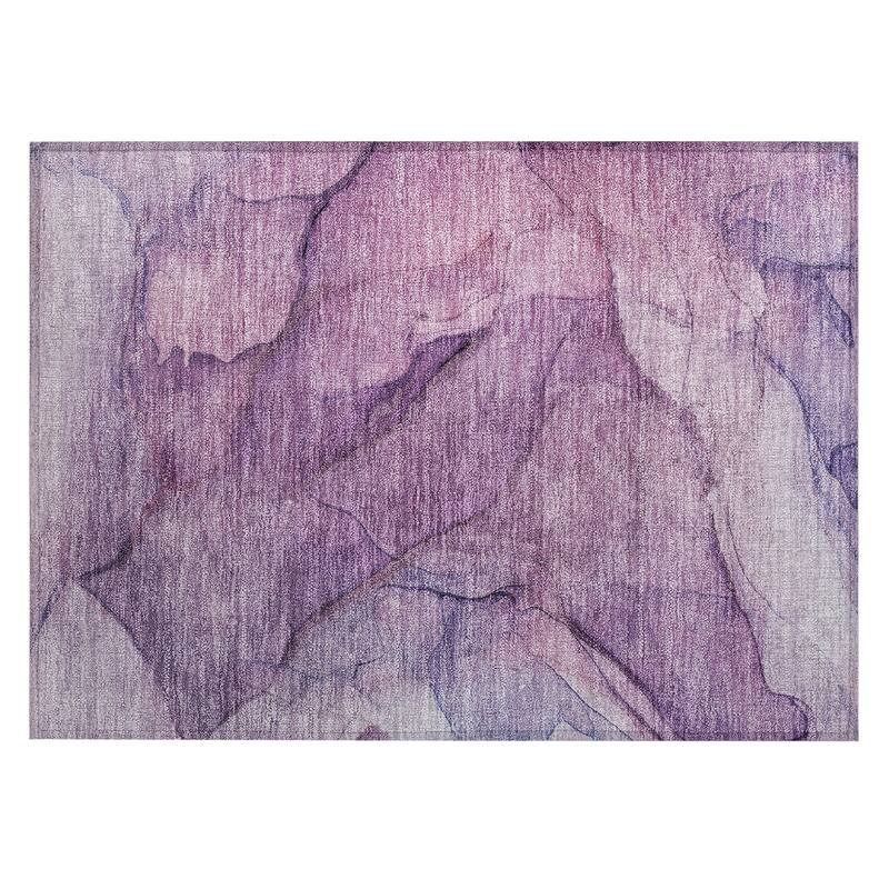 Machine Washable Indoor/ Outdoor Chantille Contemporary Abstract Rug