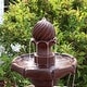preview thumbnail 17 of 34, Sunnydaze Two Tier Solar-on-Demand Fountain, 35 Inch Tall - 35-Inch