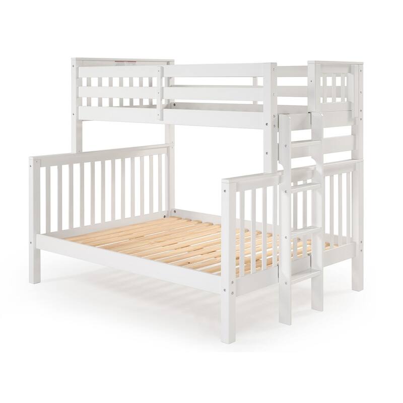 Taylor & Olive Trillium Twin over Full Bunk Bed with End Ladder