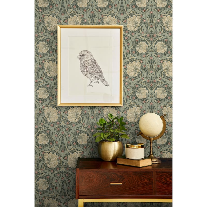 NextWall Pimpernel Floral Peel and Stick Wallpaper