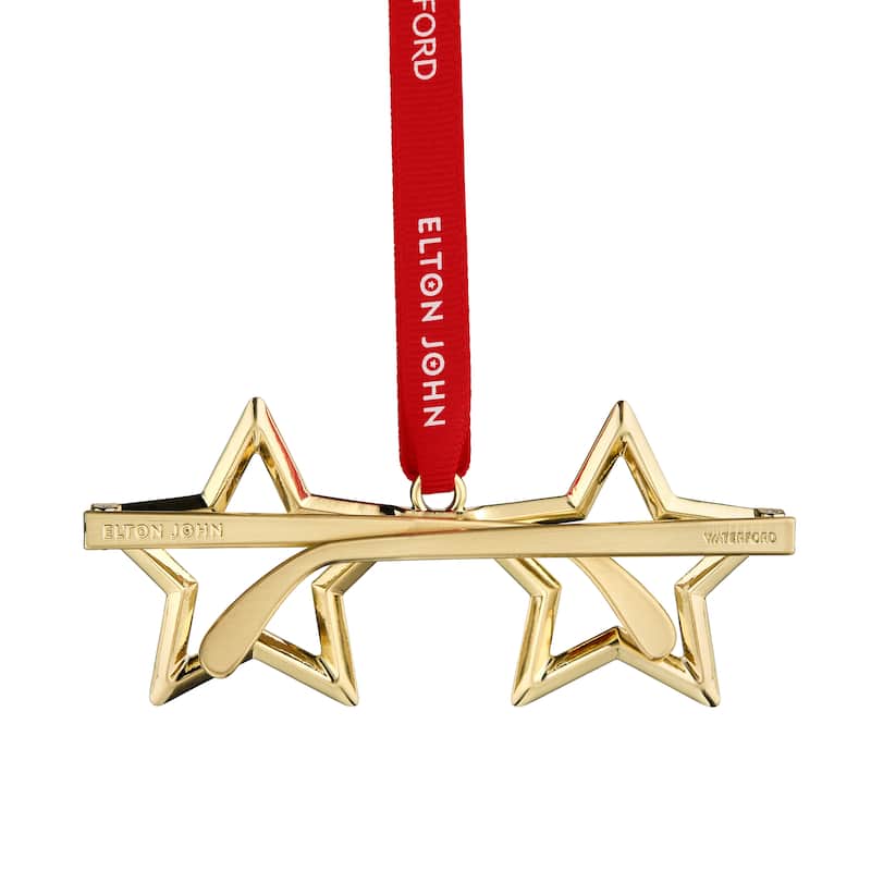 Waterford Elton John Golden Star Glasses Ornament