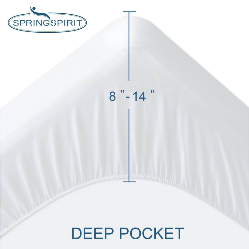Mattress Protector Waterproof Cover, Mattress Fitted Sheets with Deep