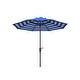 preview thumbnail 19 of 23, SAFAVIEH Athens Inside Out Striped 9-foot Outdoor Umbrella