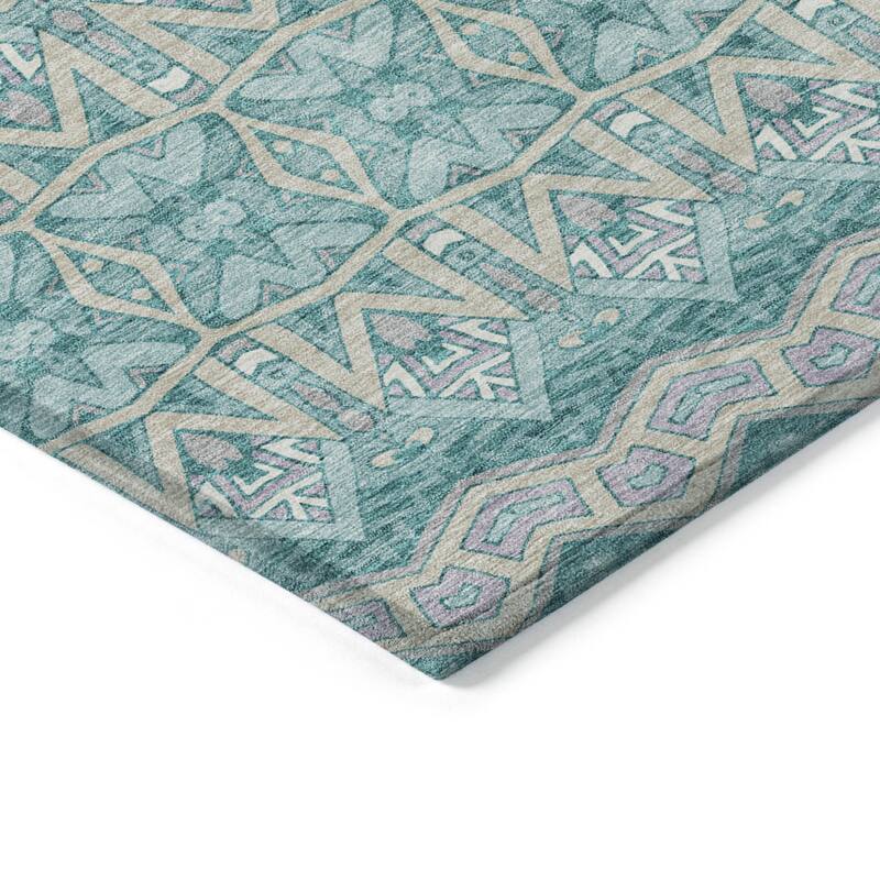 HomeRoots Moroccan Transitional Rectangle Outdoor Rug