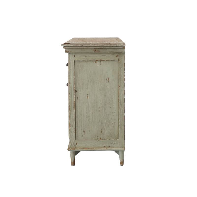 Aged Sheridan 60-inch 2-Door Sideboard with Drawers, Gray