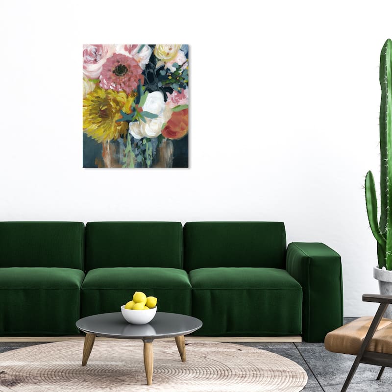 Wynwood Studio Canvas Floral and Botanical Spring Loving Pink and Traditional Wall Art Canvas Print - 36 x 30
