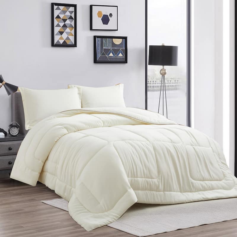 All Season Satin Down Alternative Comforter Set
