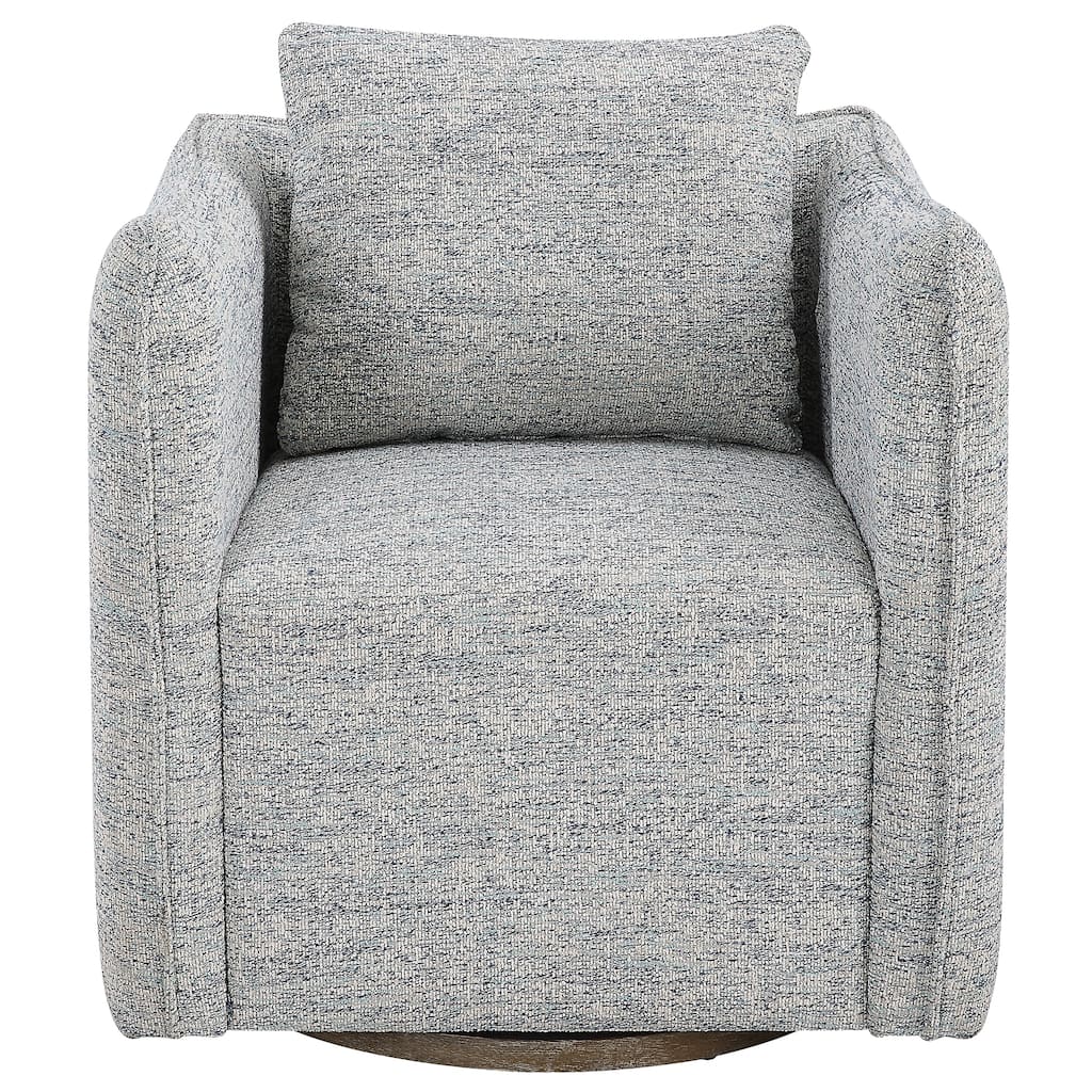 Uttermost Corben Blue Swivel Chair - 29"W x 30"H x 29"D