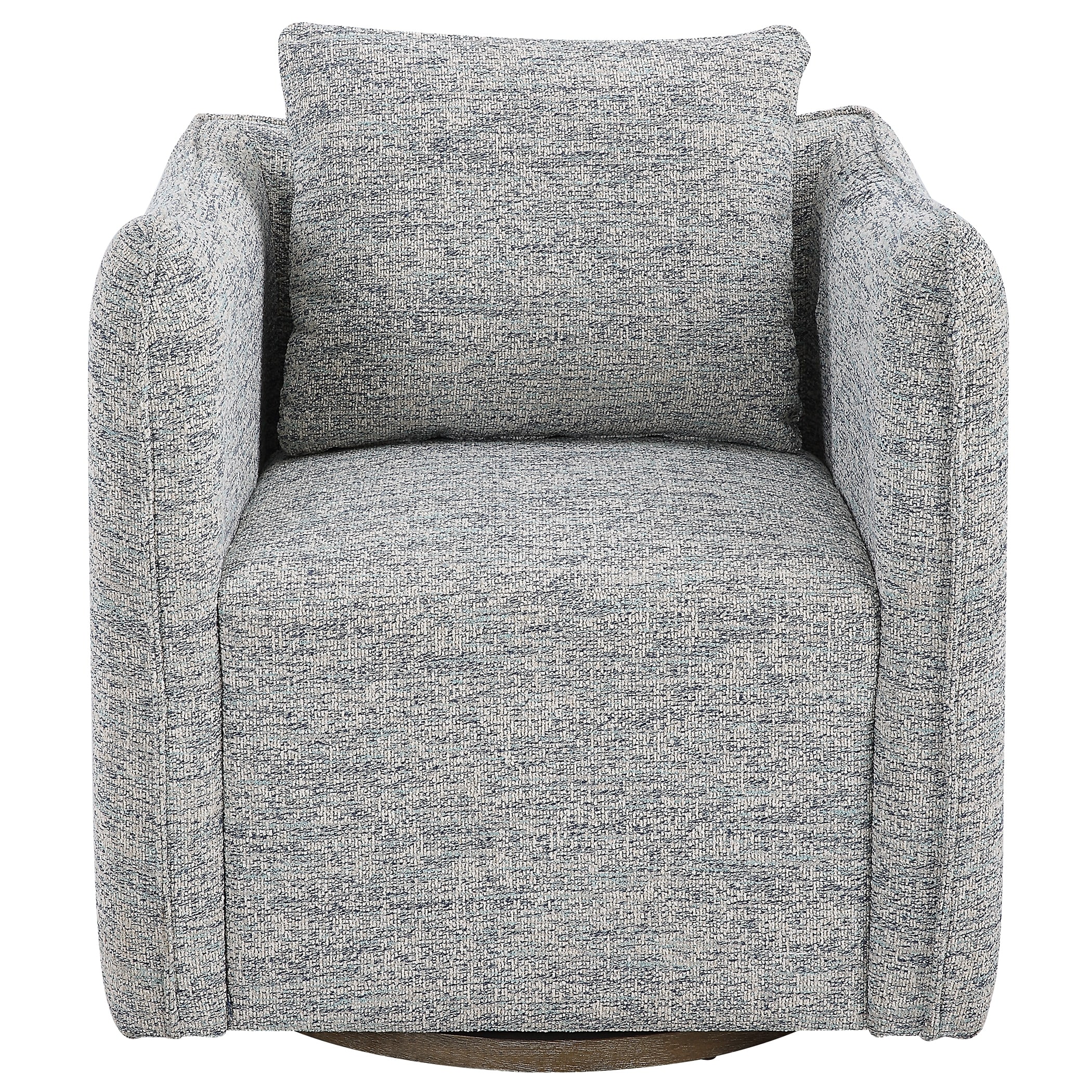 Uttermost Corben Blue Swivel Chair - 29"W x 30"H x 29"D