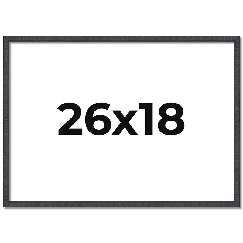 26x18 Frame Brown Solid Wood Picture Frame - Complete Modern Photo