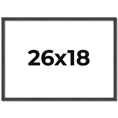 26x18 Frame Brown Solid Wood Picture Frame - Complete Modern Photo