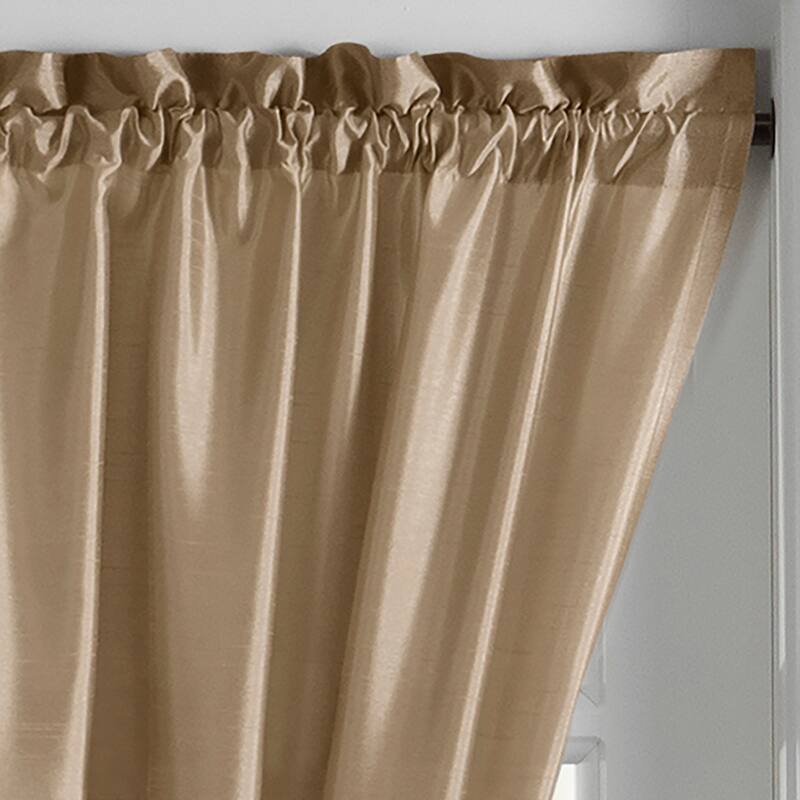 Gracewood Hollow Ford Faux Silk French Door Window Panel