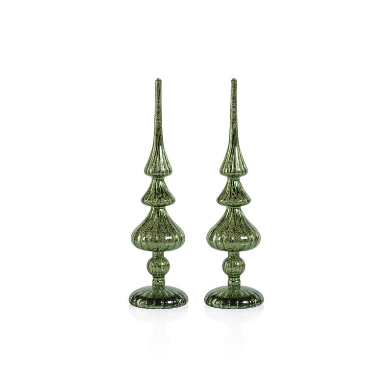 Azenor 13.25" LED Tabletop Finials, Set of 2