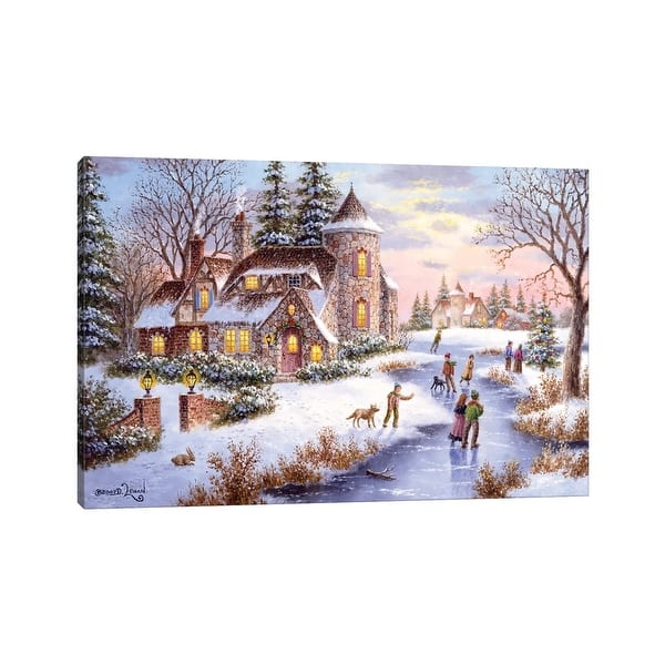slide 1 of 8, iCanvas "Winter's Joy" by Dennis Lewan Canvas Print