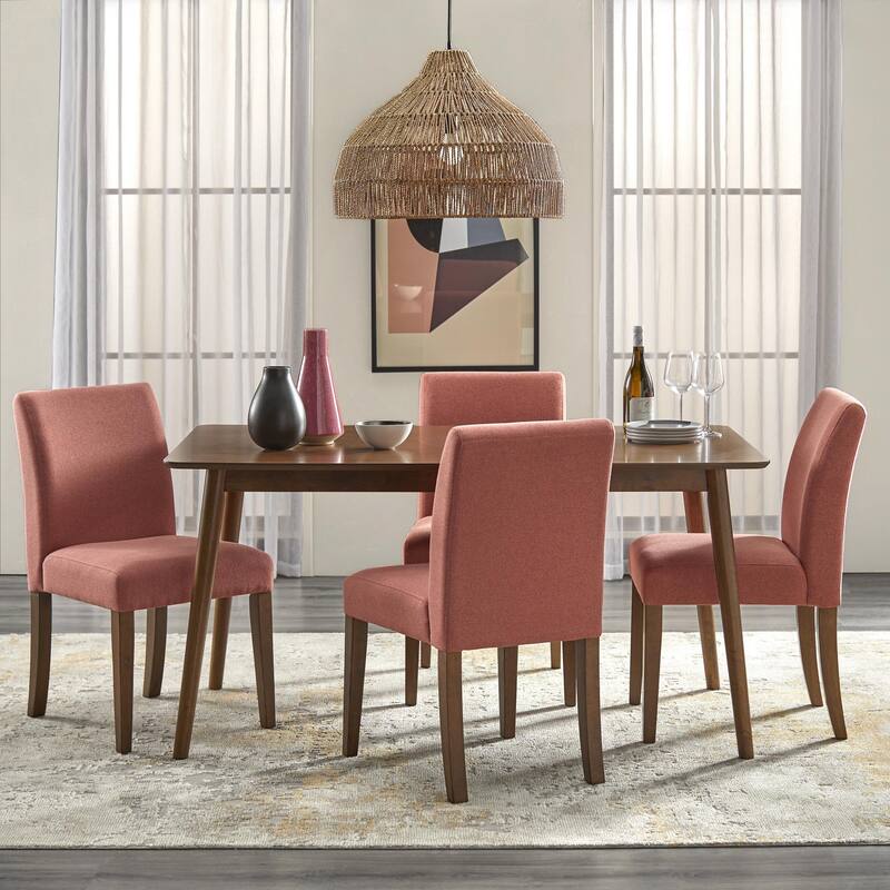 Lifestorey Zane 5-piece Dining Set - Summer Pink