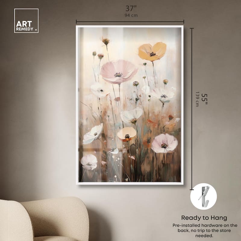 Delicate Flowers in Bloom Shadowbox by Art Remedy