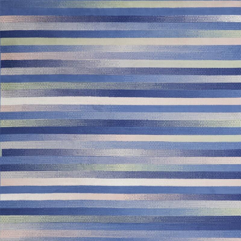 Jori Power Loomed Distressed Abstract Modern Non Skid Stain Resistant Area Rug By HomeRoots - 120' X '84' X '0.39