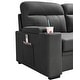 preview thumbnail 5 of 14, Kaden Fabric Sleeper Sectional Sofa with Storage Chaise and Arms