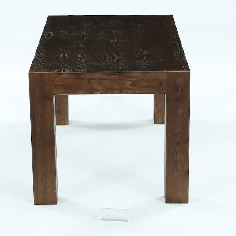 63-Inch Solid Wood Computer Desk, Large Executive Desk for Home Office