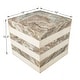 preview thumbnail 24 of 32, Felix Minimalist Marble Cube End Table, Stone Square Block Side Table, Solid Living Room Accent Pedestal