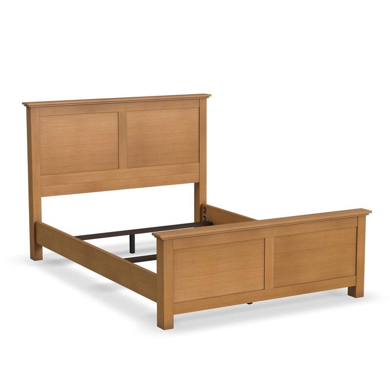 Homestyles Oak Park Brown Wood Queen Bed
