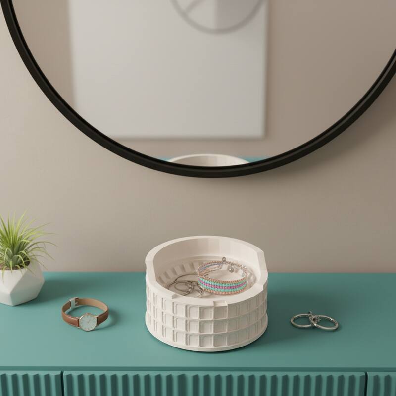 Roman Colosseum Desktop Tray Organizer