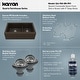 preview thumbnail 4 of 17, Karran Farmhouse/Apron-Front Quartz Double Bowl Kitchen Sink Kit