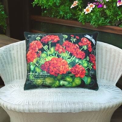 Magnolia Casual Outdoor Pillow Red Geranium
