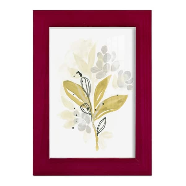 slide 2 of 140, The Minimalist Garden II -Framed Print w/glass-Cherry Red 4x6 - Red
