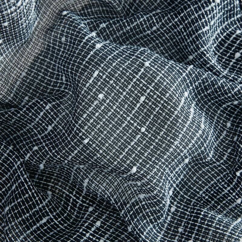 HLC.ME Emily Faux Linen Semi Sheer Light Filtering Transparent Grommet Lightweight Window Curtains Drapery Panels, 2 Panels