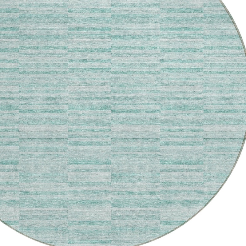 HomeRoots Striped Transitional Rectangle Outdoor Rug