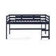 preview thumbnail 6 of 4, Twin Loft Bed Solid Pine Wood Construction, Reversible Front Facing Ladder - Spacious Underneath for Extra Bed, Storage Blue