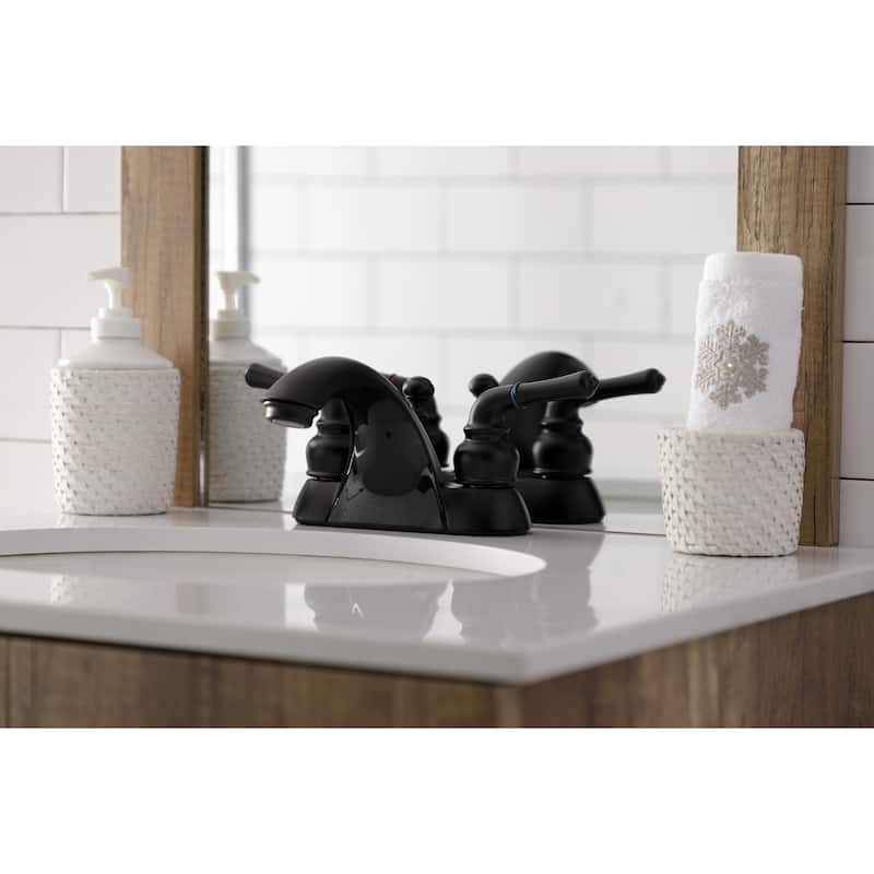 Kingston Brass Naples 4 in. Centerset Bathroom Faucet