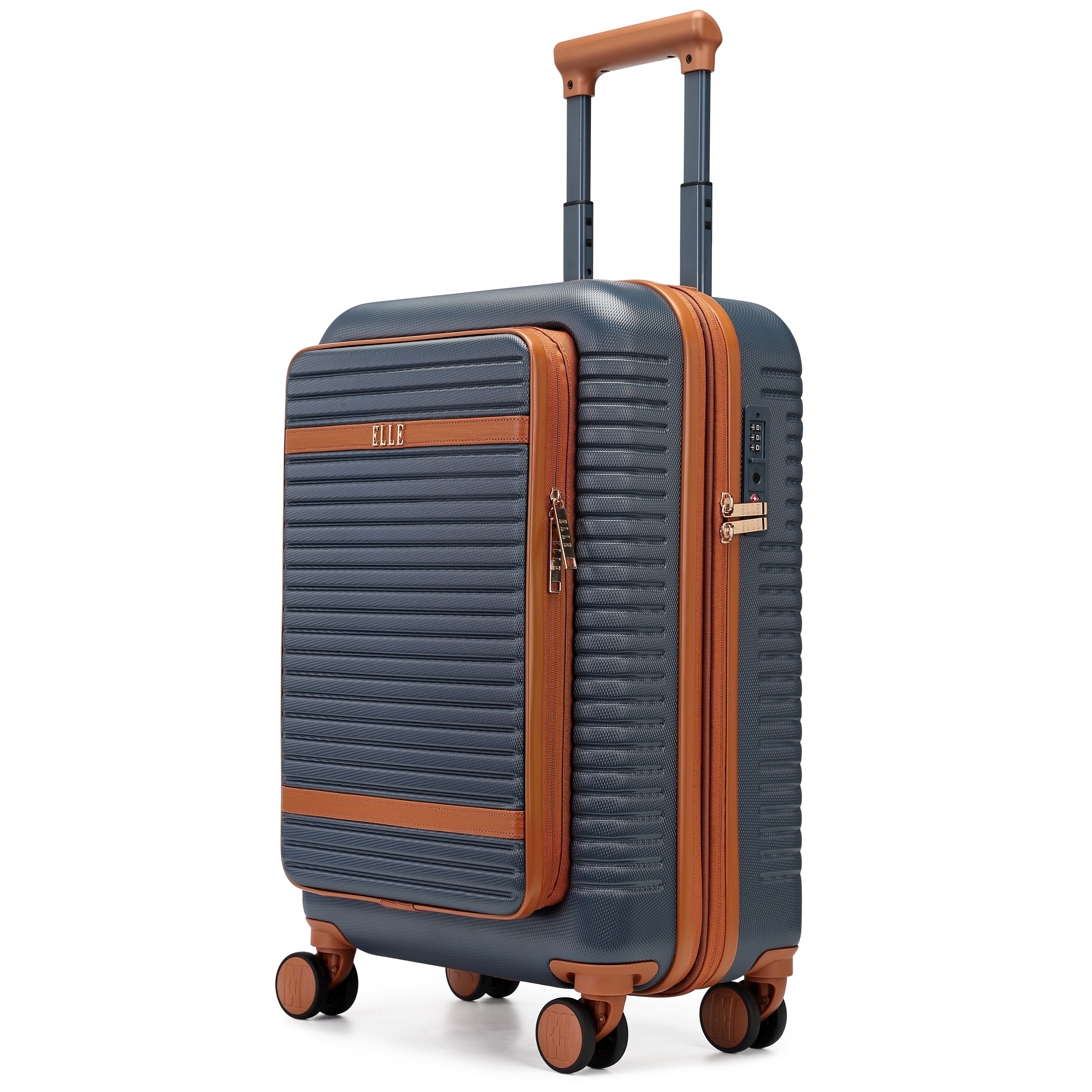 ELLE Escape Expandable Carry-on Suitcase with Front Laptop Pocket