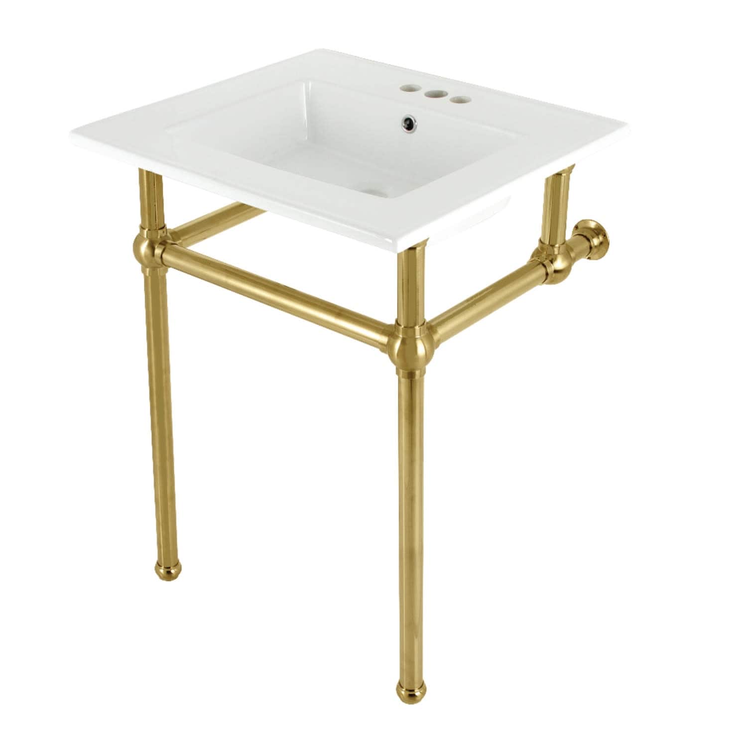 Kingston Brass KVBH25227W4B Addington 25-3/16" Rectangular Brass,