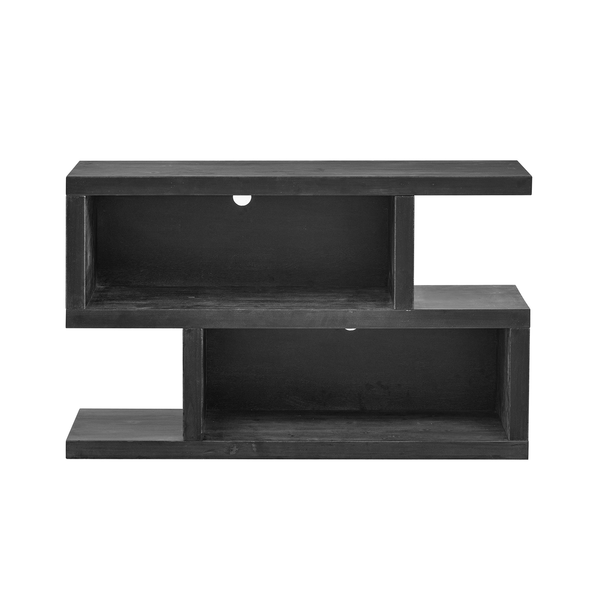 Vintage Narrow Console Table with 2 Tier Open Shelf, Fir Veneer Entryway Table Sofa Table for Entryway, Hallway, Living Room