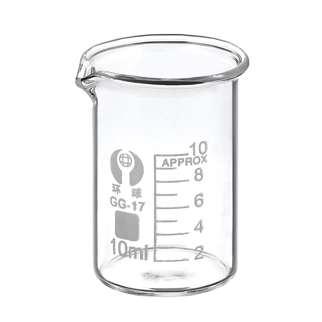 Low Form Glass Beaker, 3.3 Borosilicate Graduated Lab Measuring Cups - 1 Pcs