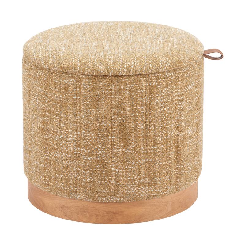 Fije Storage Ottoman Oat Yellow