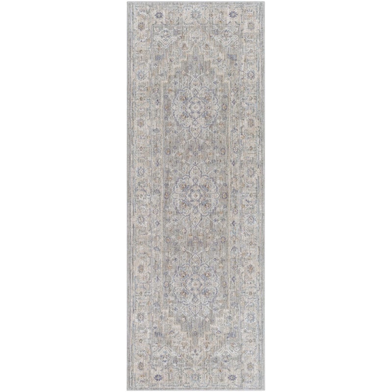 Betty Classic Medallion Area Rug - 2' 7" x 7' 3" - Beige/Grey
