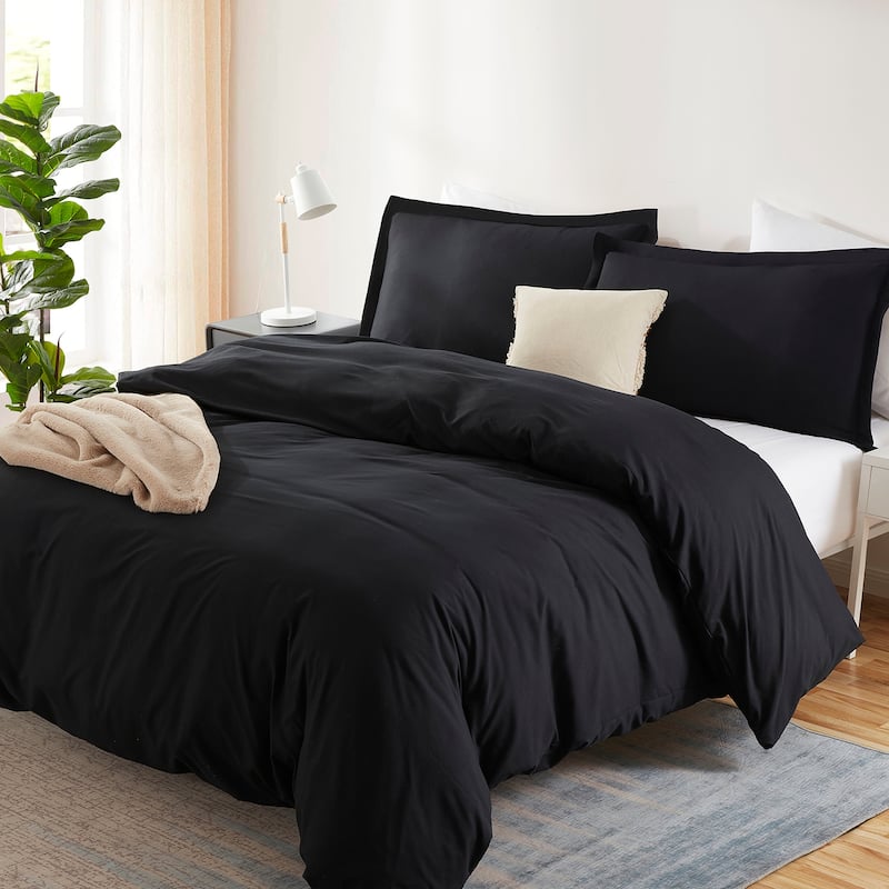 Emperyan 7 PC Bedding Set, Luxury Microfiber Duvet Cover With Sheets Bed Sets