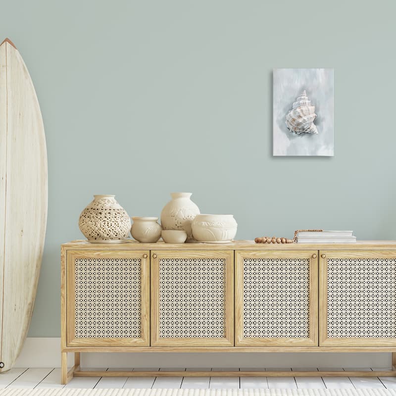 Stupell Conch Seashell Mirage Canvas Wall Art Design By Ramona Murdock