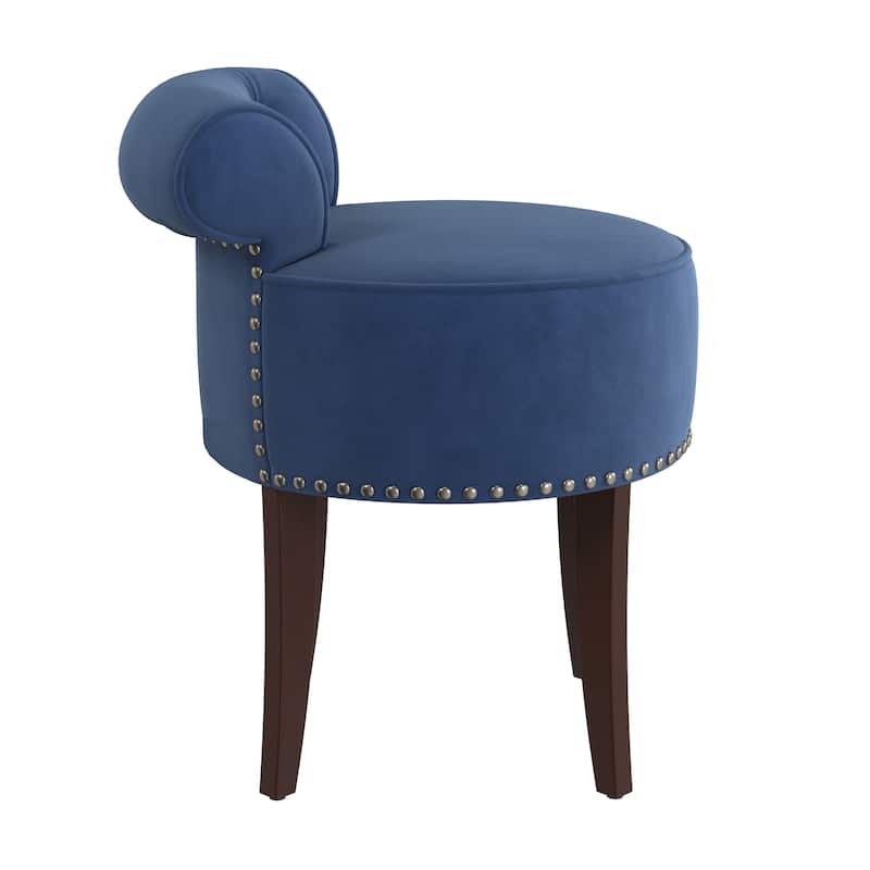 Hillsdale Furniture Lena Wood Vanity Stool