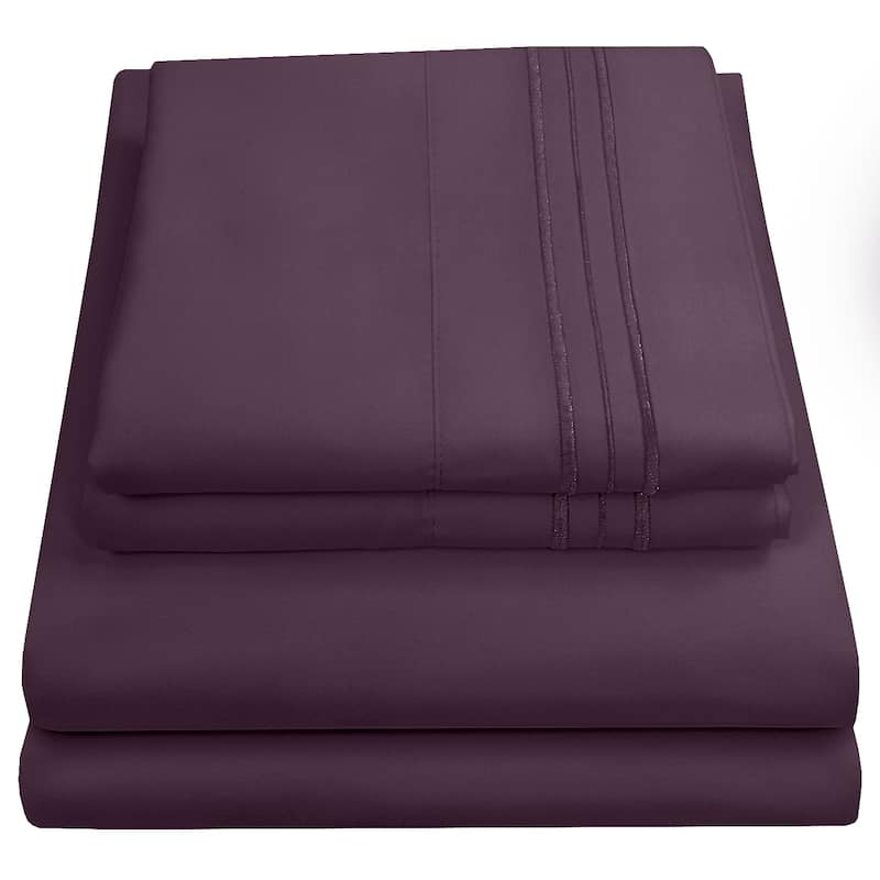 Sweet Home Collection Triple Stitch 4-piece Bed Sheet Set