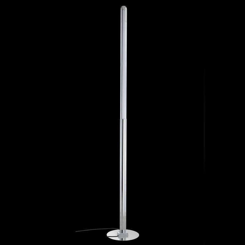 Sagwa 68" Integrated LED Metal Floor Lamp, Chrome by JONATHAN Y